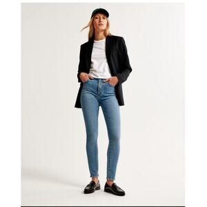 Abercrombie Simone High Rise Super Skinny Jeans Size 26 Medium Wash